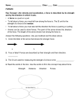 Forces and Friction Worksheet