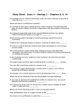 1 Name: Study Sheet - Exam 4 – Geology 2 – Chapters 8, 9, 14 The