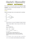 Indirect measurement Many problems involving right triangles