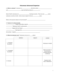 Volcanoes - Tanque Verde Unified School District