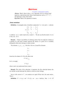 Matrices