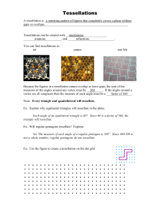 A tessellation is