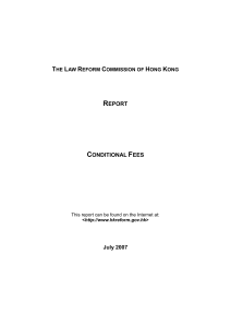 Consultation Paper - The Law Reform Commission of Hong Kong