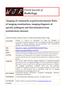 Imaging of community-acquired pneumonia: Roles of imaging