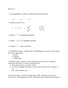 Exponential Function