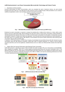 LAPIS Semiconductor`s Low Power Consumption Microcontroller