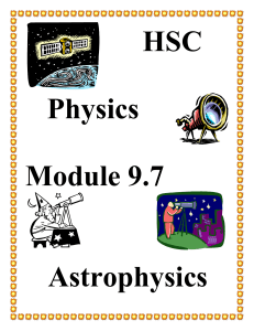 Physics- HSC- Module 9.7 Astrophysics