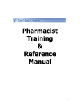 Pharmacist Training Manuel