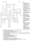 Genetics Crossword