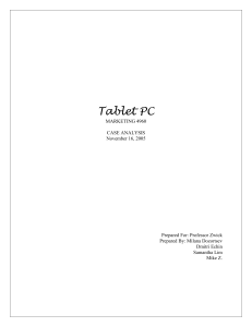 2. Microsoft Tablet PC SWOT Analysis