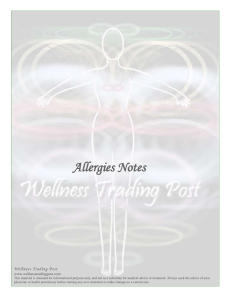 Allergies - Wellness Trading Post