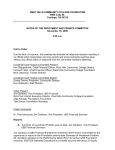 Investment Finance Committee Minutes November 18, 2009