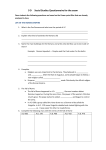 9 D Social Studies Questionnaire for the exam Dear students the