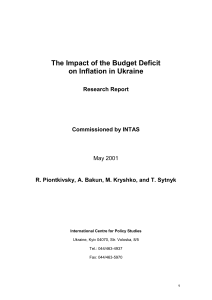 The Impact of Budget Deficit