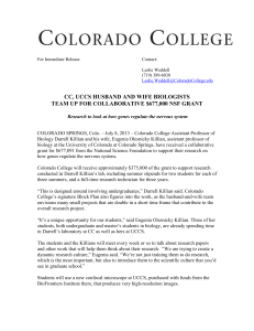 CC, UCCS Husband-Wife Team Up for $677000
