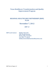 regional healthcare partnership