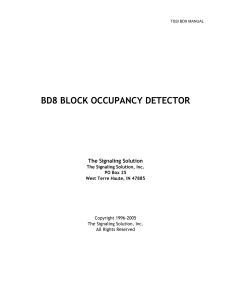 bd8 block occupancy detector - Center for Biological Computing