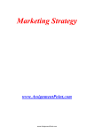 Marketing Strategy www.AssignmentPoint.com Marketing Strategy