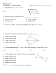 Geom. Unit 1 Test Review