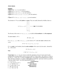 Vector Spaces - public.asu.edu