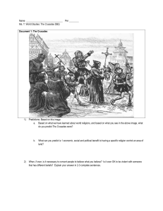 Crusades – Primary Source Documents