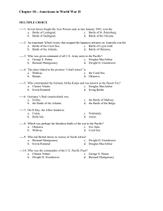 Chapter 18—Americans in World War II MULTIPLE CHOICE ----