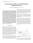 Drug Release Profile of a Novel Biodegradable Antimicrobial Polymer