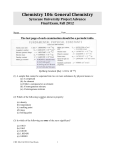 Chemistry 106: General Chemistry