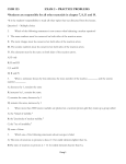 CHM 123 EXAM 2 – PRACTICE PROBLEMS *Students are