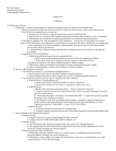 Chapter 4 Outline (Teacher`s Notes)