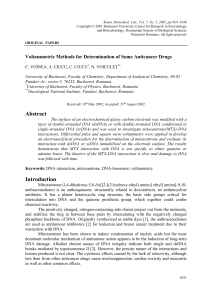 voltammetric methods for determination of some anticancer drugs