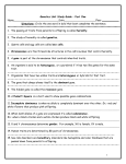 Genetics Unit Test