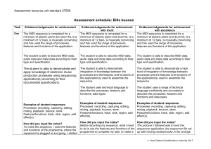 Assessment Schedule