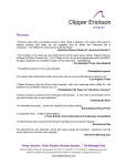 Reviews  - Clipper Erickson
