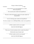 Changes in Market Equilibrium