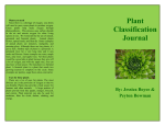 Plant Brochure - 7thGradeDigitalPortfolios