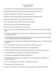 Unit 3 Test Study Guide Chapters 9,10,11 Which leader warned