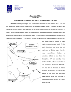 PISGAH Text by Dr. Bob Hayward ASTRONOMICAL Astronomer