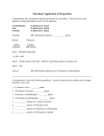 Nutritional Application of Proportions - hansen