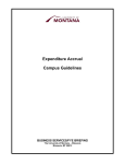 expenditure accruals - University of Montana