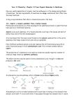 Year 12 Chemistry: Chapter 14 From Organic Molecules to Medicines