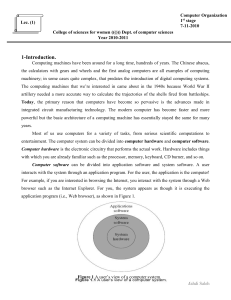 1-Introduction. Computing machines have been around for a long