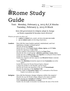 Study Guide Rome 2013 - Ms. Shea`s World History Website