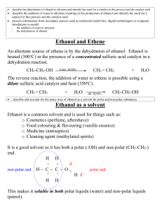 Ethanol as a solvent