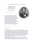 Abraham Lincoln Second Inaugural Address