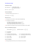 The Refraction of Light