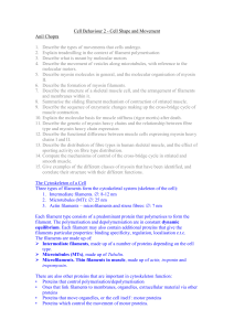 Cell Behaviour 2 - Cell Shape and Movement Anil Chopra Describe