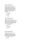 Question 2: Multiple-Choice Standard: Chemistry of Life