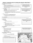 Chapter 19-20 Notes-Part 4: Setting the Stage for