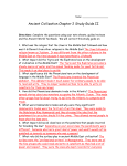 Ancient Civilization Chapter 2 Study Guide II